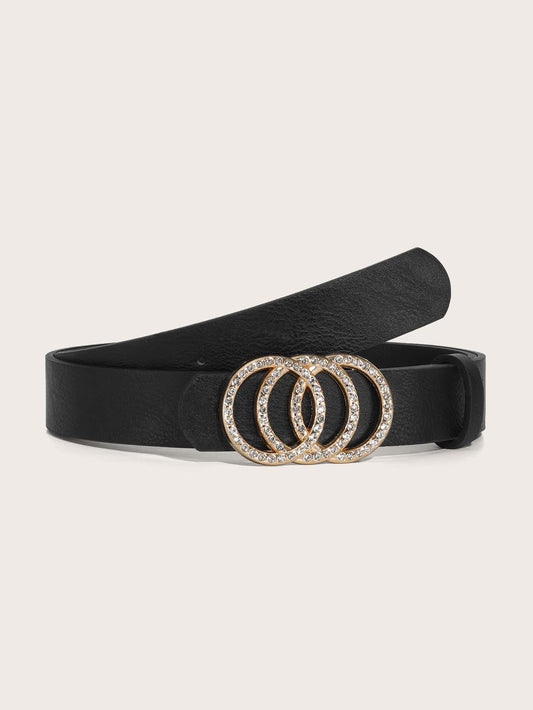 ROUND RHINESTONE BELT